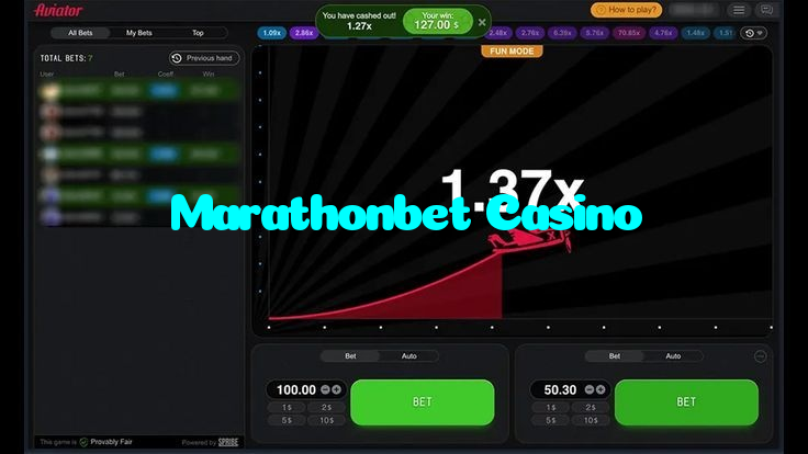 available types of Marathonbet Casino bet including pre-match live express and system bets